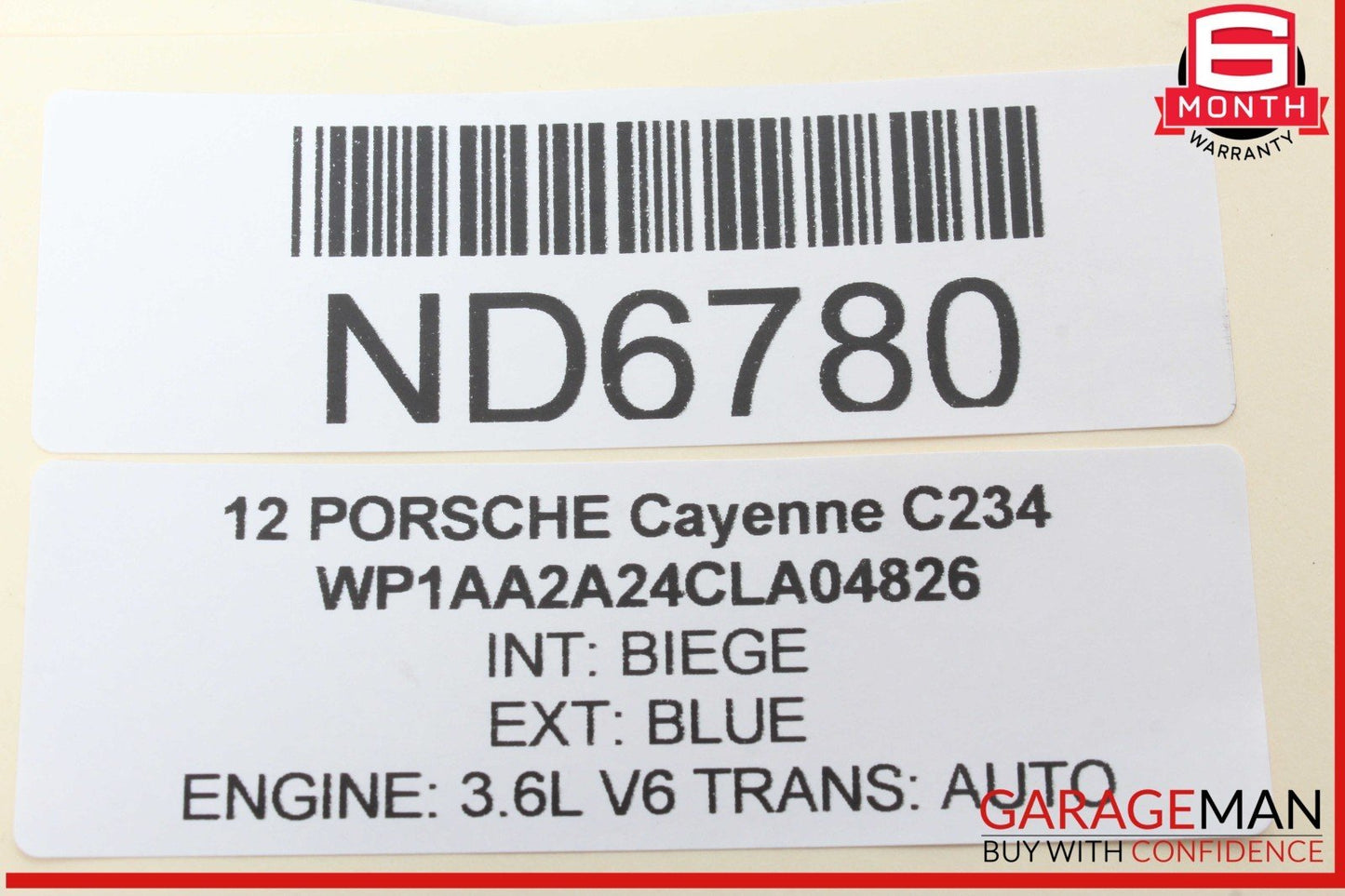 11-18 Porsche Cayenne 958 Front or Rear Right Side Exterior Door Handle OEM
