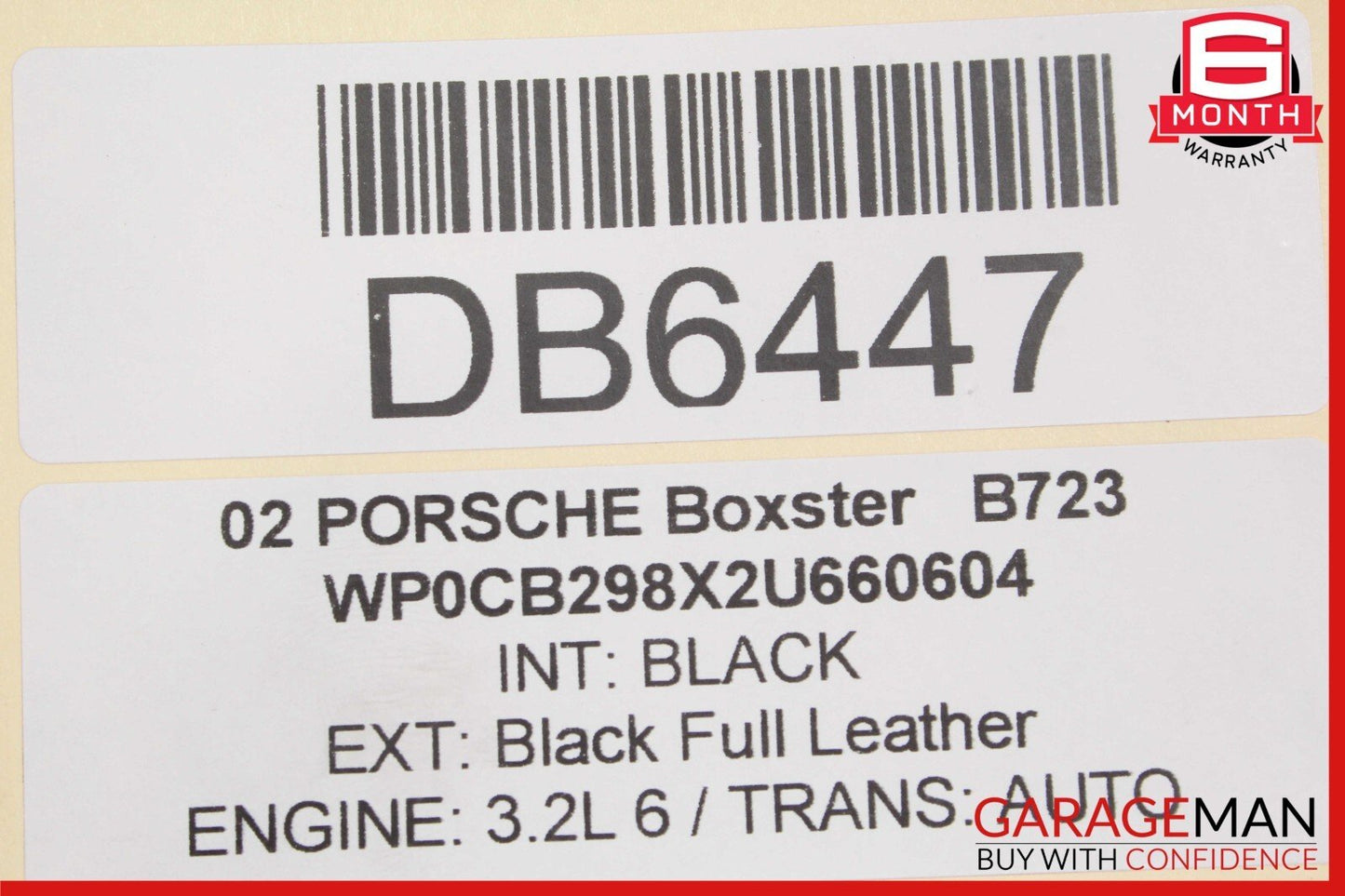 97-04 Porsche Boxster 986 Rear Bumper Reinforcement Rebar Bar Heat Shield Assy