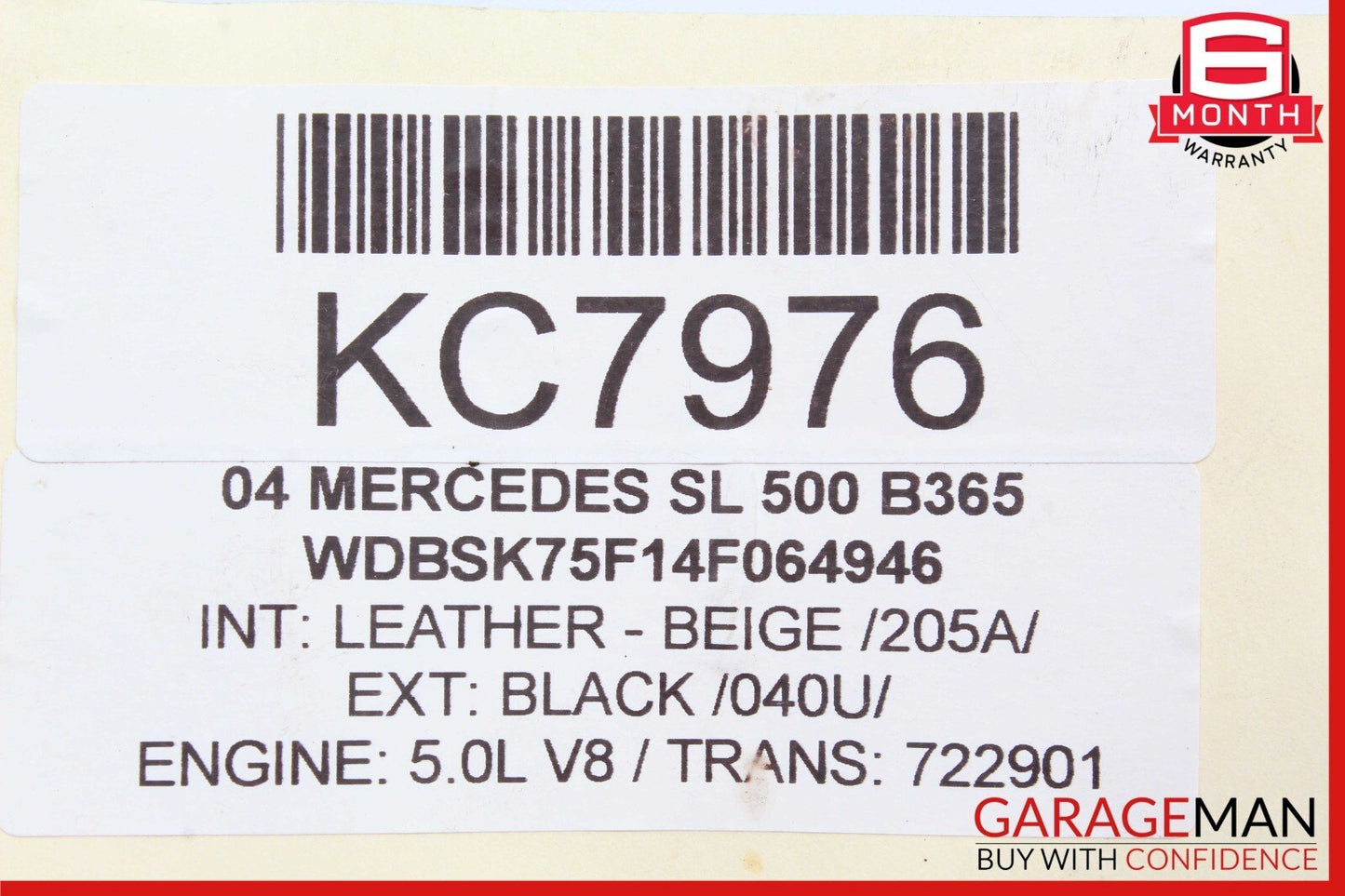 03-08 Mercedes R230 SL500 SL600 SL55 AMG Bose Right Door Sound Audio Speaker