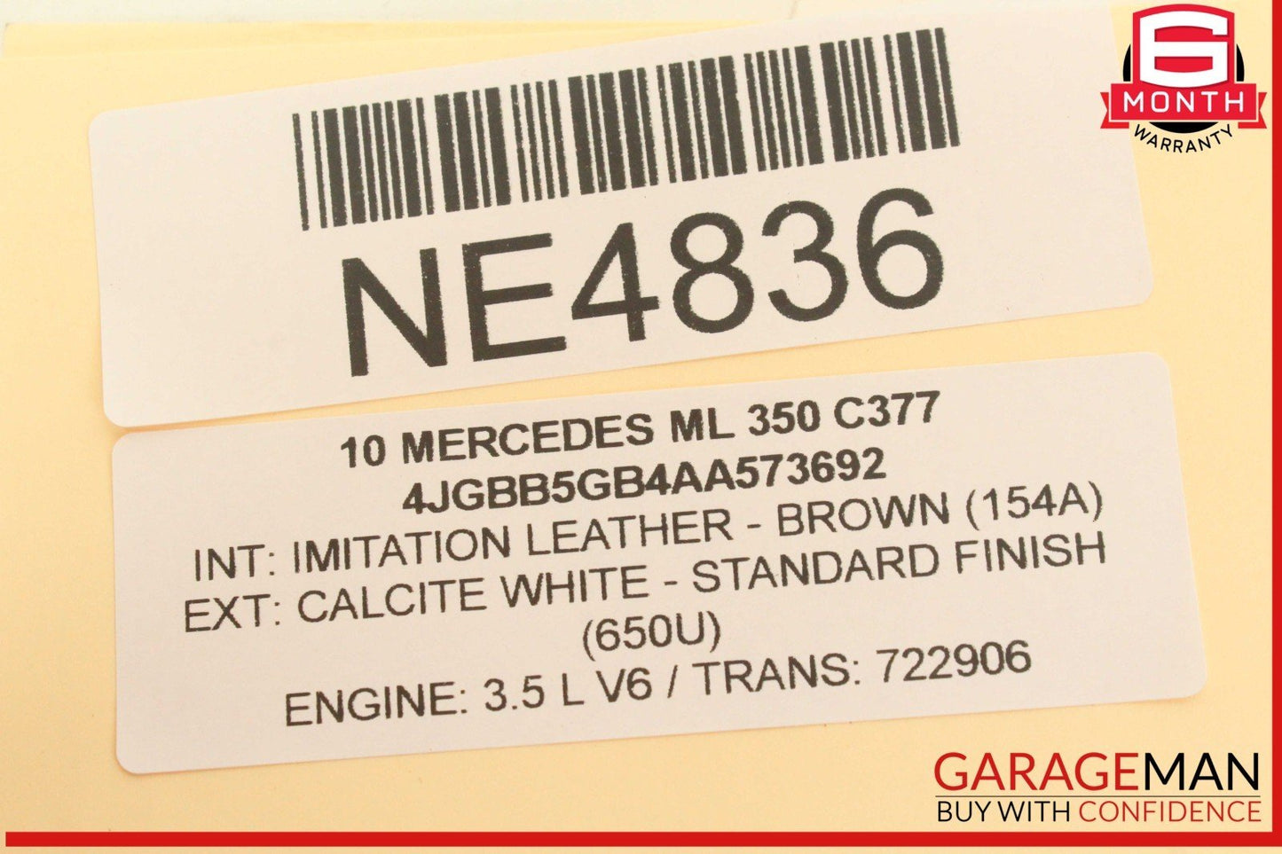 10-11 Mercedes W164 ML350 ML550 Speedometer Instrument Cluster 1649007800 OEM