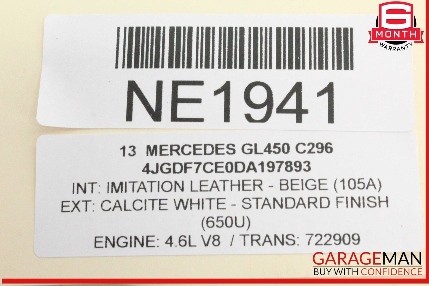 12-19 Mercedes X166 GL450 Front Left Driver Side Lower Control Arm OEM