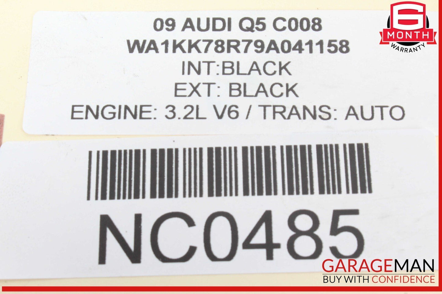 09-12 Audi Q5 Right Side Engine Valve Cylinder Head Cover 06E103472N OEM