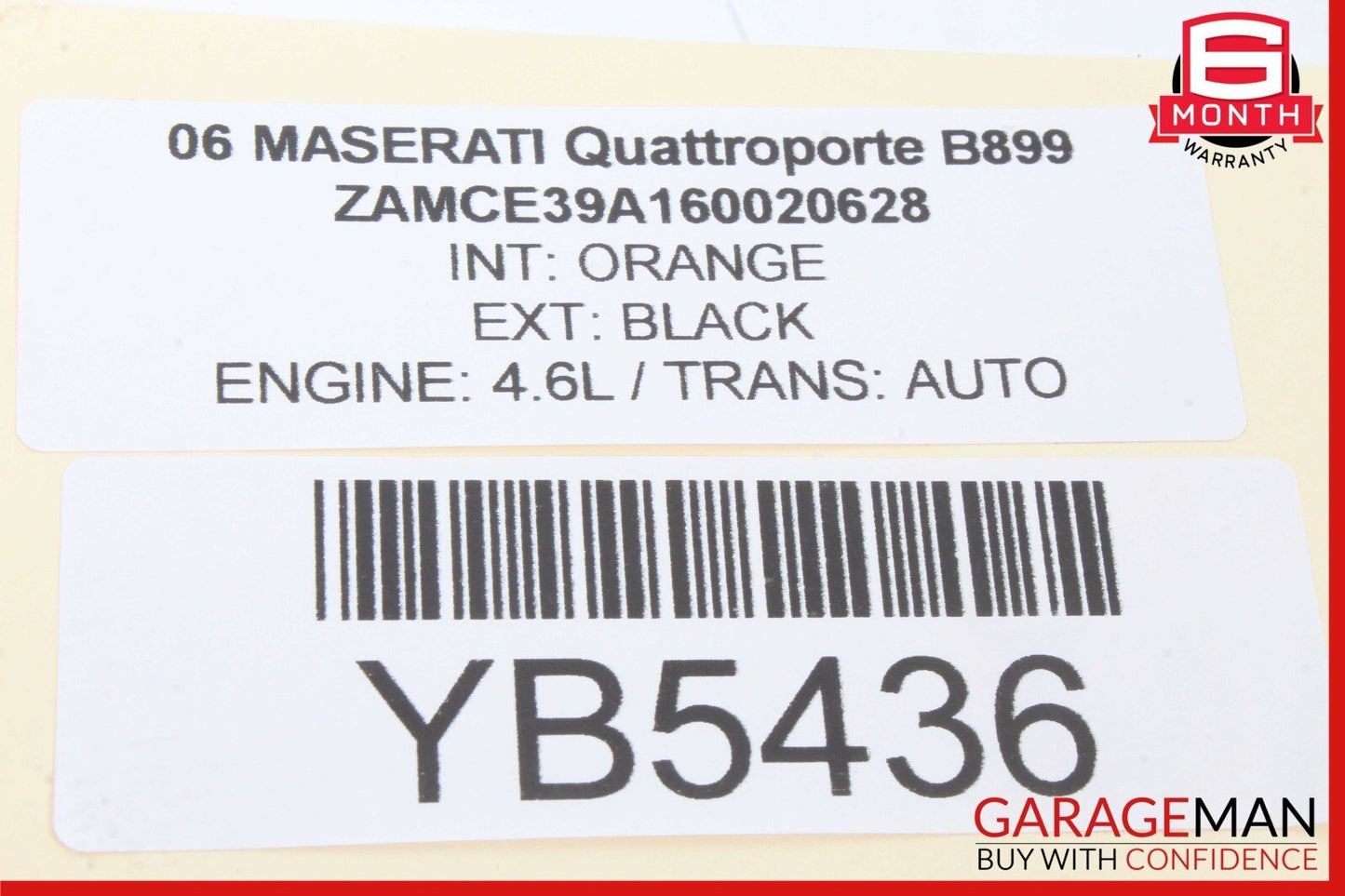 03-08 Maserati Quattroporte M139 Front Left Driver Side Seat Belt Black OEM
