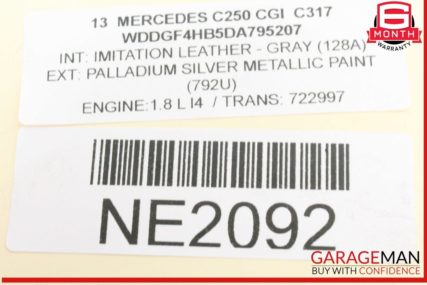 12-15 Mercedes W204 C250 Front Left and Right Hood Bonnet Lock Latch 2048800260