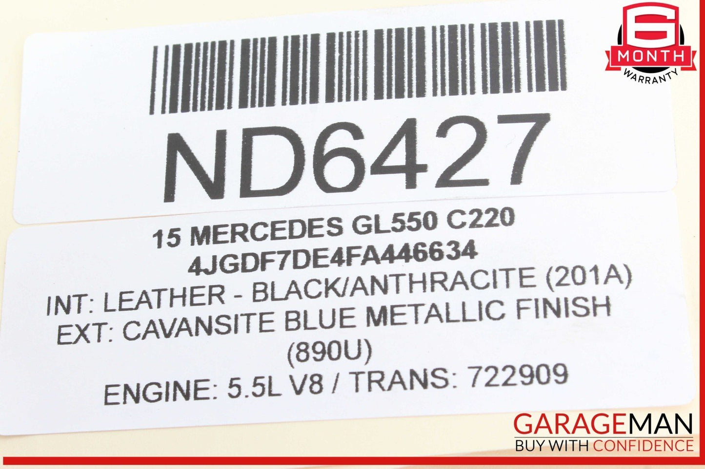 12-19 Mercedes X166 GL550 GLE350 Rear Right Passenger Side Lower Control Arm