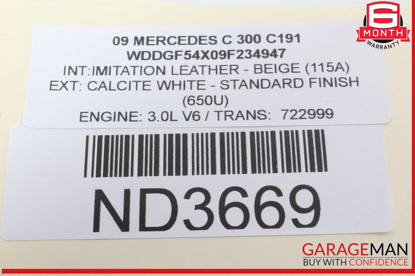 08-11 Mercedes W204 C300 C350 Navigation LCD Display Screen Monitor w/Cover OEM