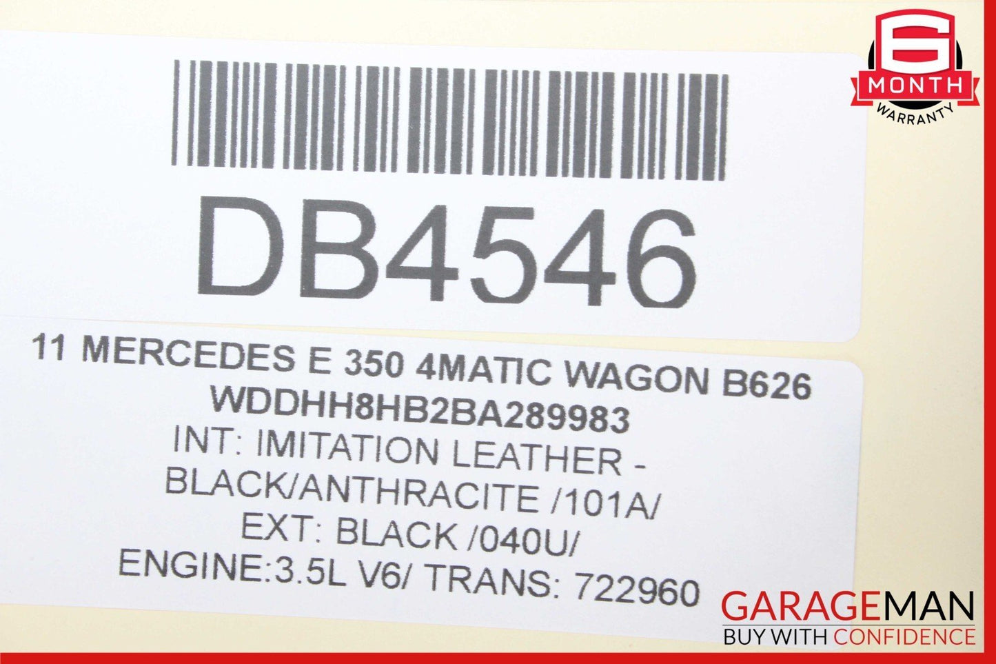 10-13 Mercedes W212 E350 E550 Front Right Interior Door Trim Panel Anthracite