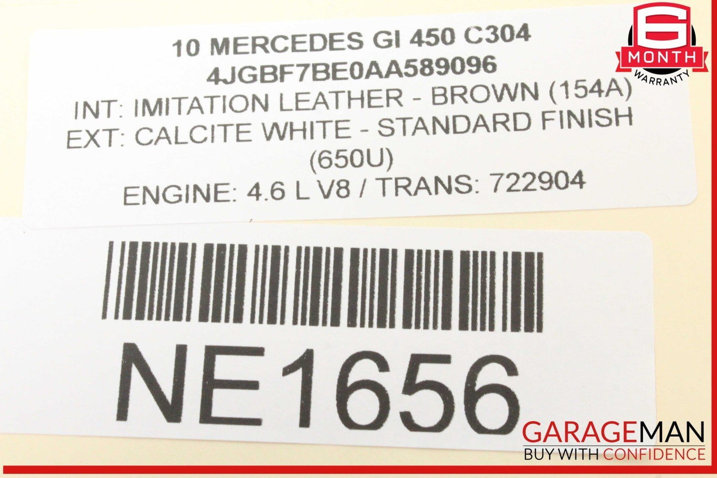 06-13 Mercedes X164 GL450 Rear Trunk Lid Liftgate Tail Gate Handle 1647401193