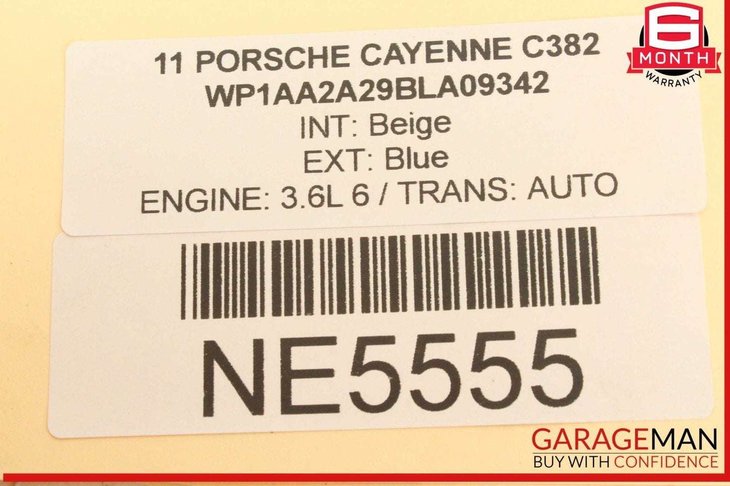 11-18 Porsche Cayenne 958 AC A/C Air Conditioning Suction Hose Tube Line OEM