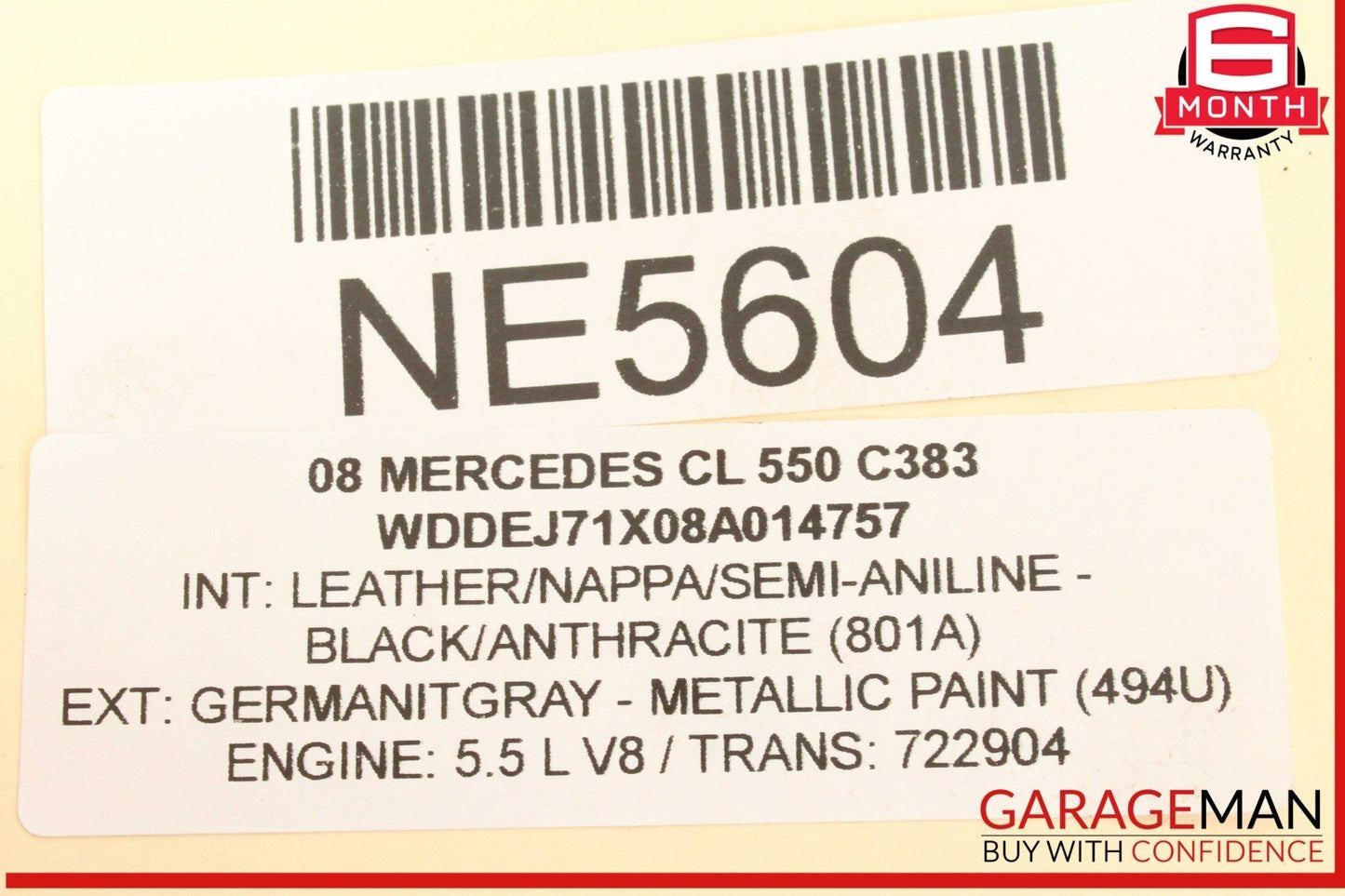 07-14 Mercedes W216 CL550 CL600 Front Right Side Headlight Support Bracket OEM