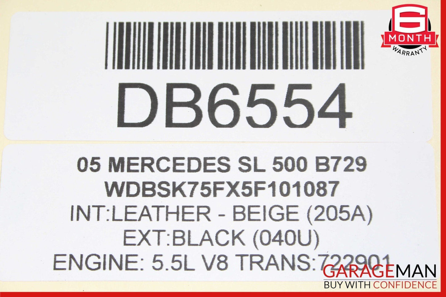 03-06 Mercedes R230 SL500 SL55 AMG Power Steering Rack And Pinion 23011011003