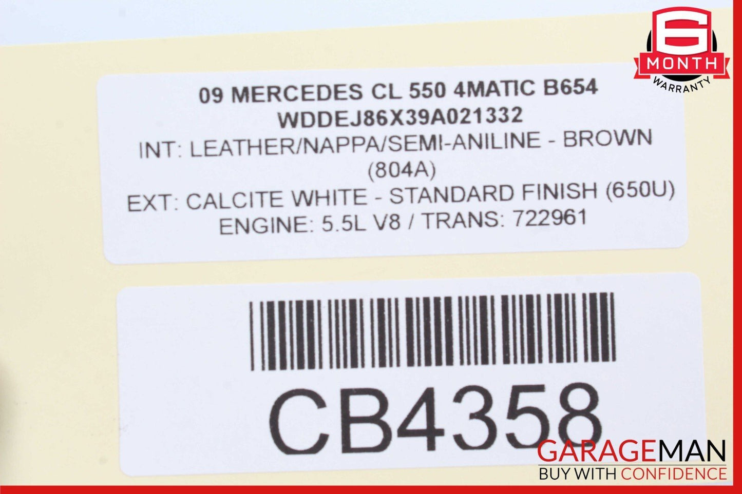 07-14 Mercedes CL550 S550 Front Lower Bumper Reinforcement Bracket Frame Assy