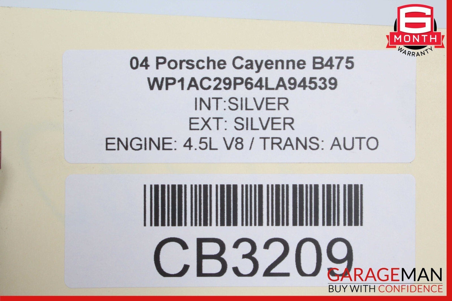 03-10 Porsche Cayenne 955 957 Front Bumper Reinforcement Crash Bar Rebar Assy