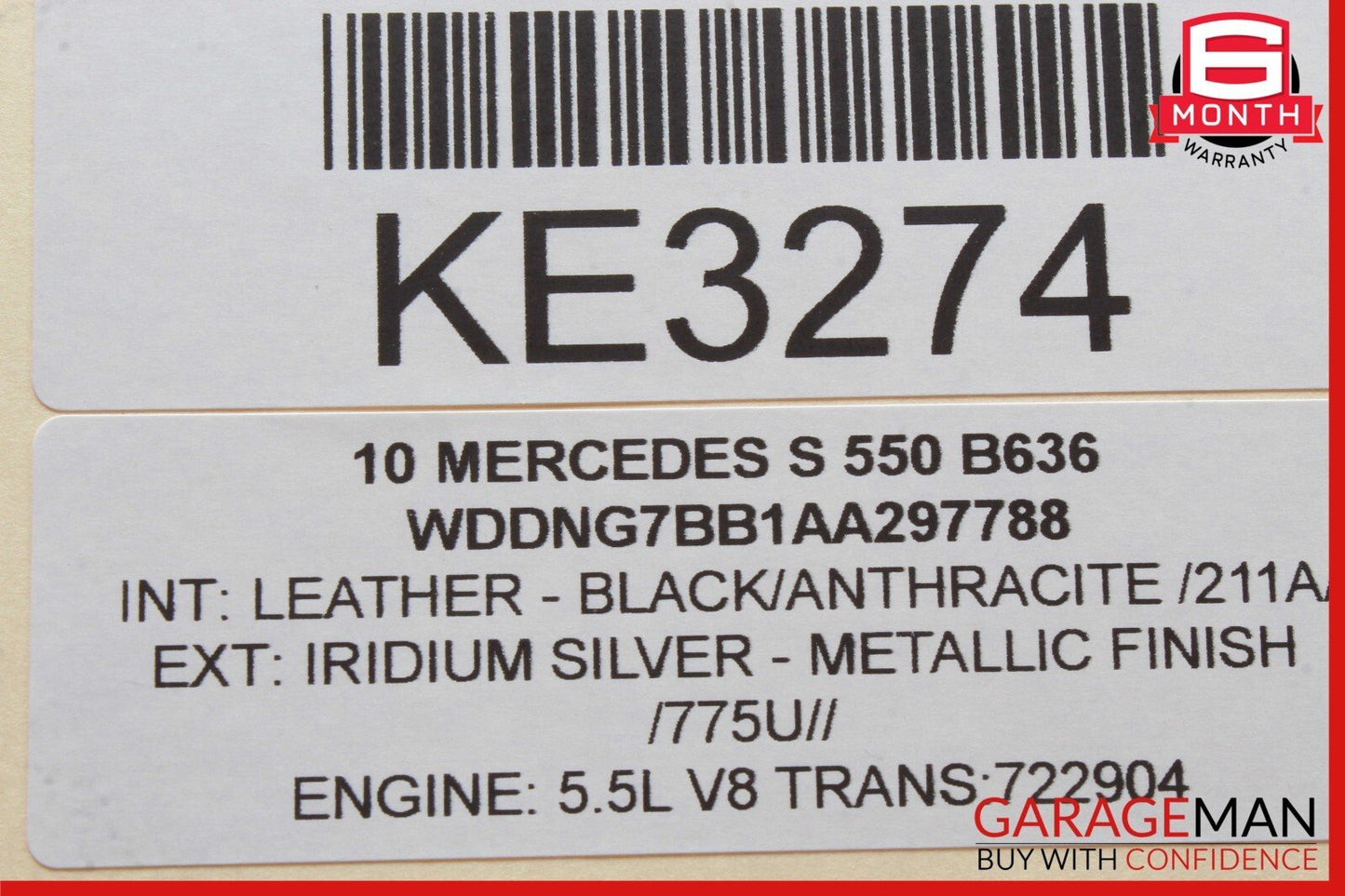 07-14 Mercedes W221 S550 CL550 S450 CL65 AMG Trunk Lid Unlock Release Handle OEM