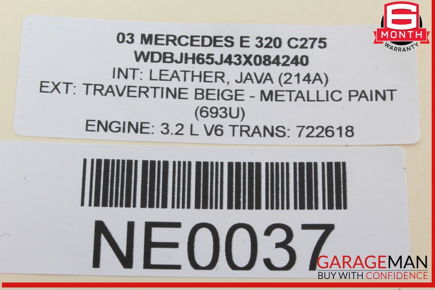 98-02 Mercedes W210 E320 Rear Right Passenger Side 3rd Row Seatbelt OEM