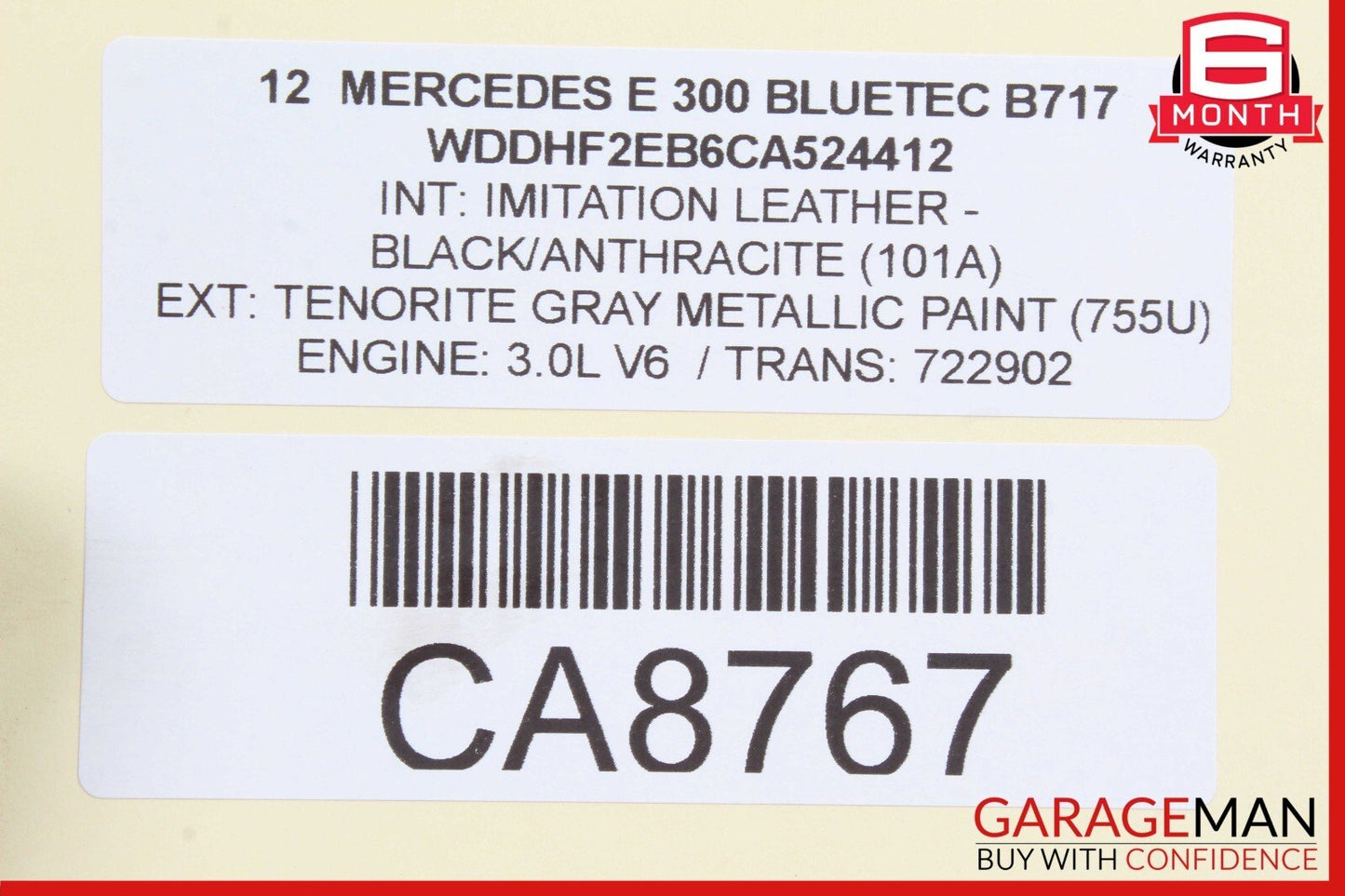 12-18 Mercedes W212 E350 CLS550 Sedan Sunroof Sun Roof Motor 2188200142 OEM