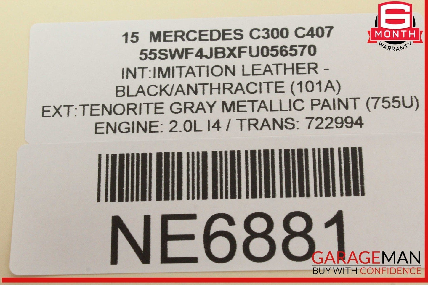 15-18 Mercedes W205 C300 AM FM Command Head Unit Navigation Radio 2059008317 OEM