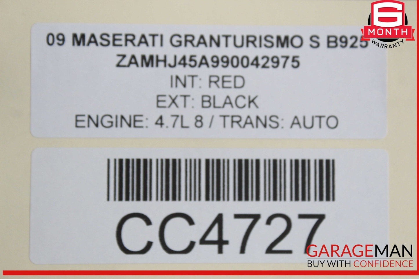 08-19 Maserati GranTurismo GranCabrio M145 Hood Bonnet Cover Panel Assembly OEM