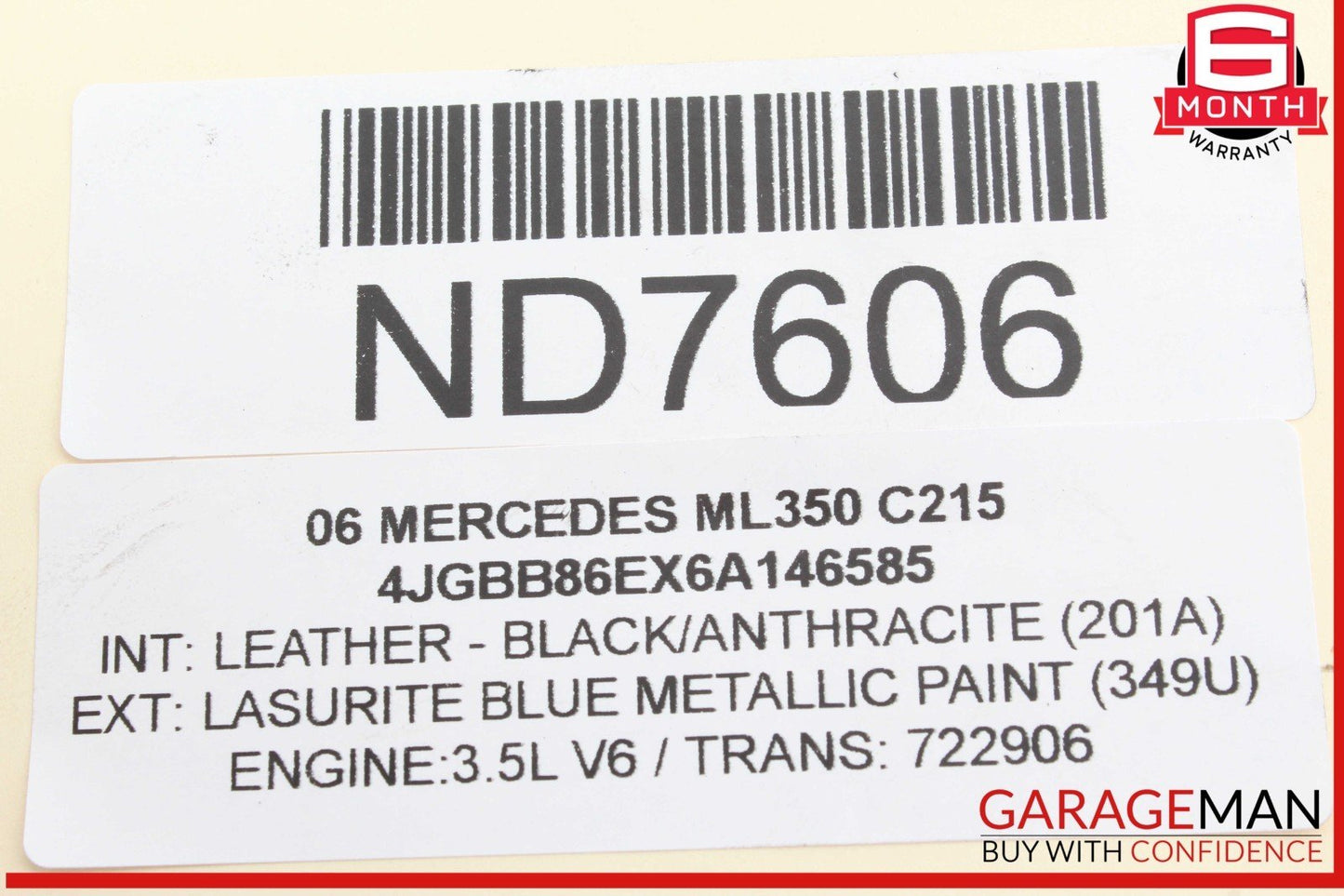 05-13 Mercedes W164 ML350 E350 Front Left Side Engine Timing Chain Cover Plate