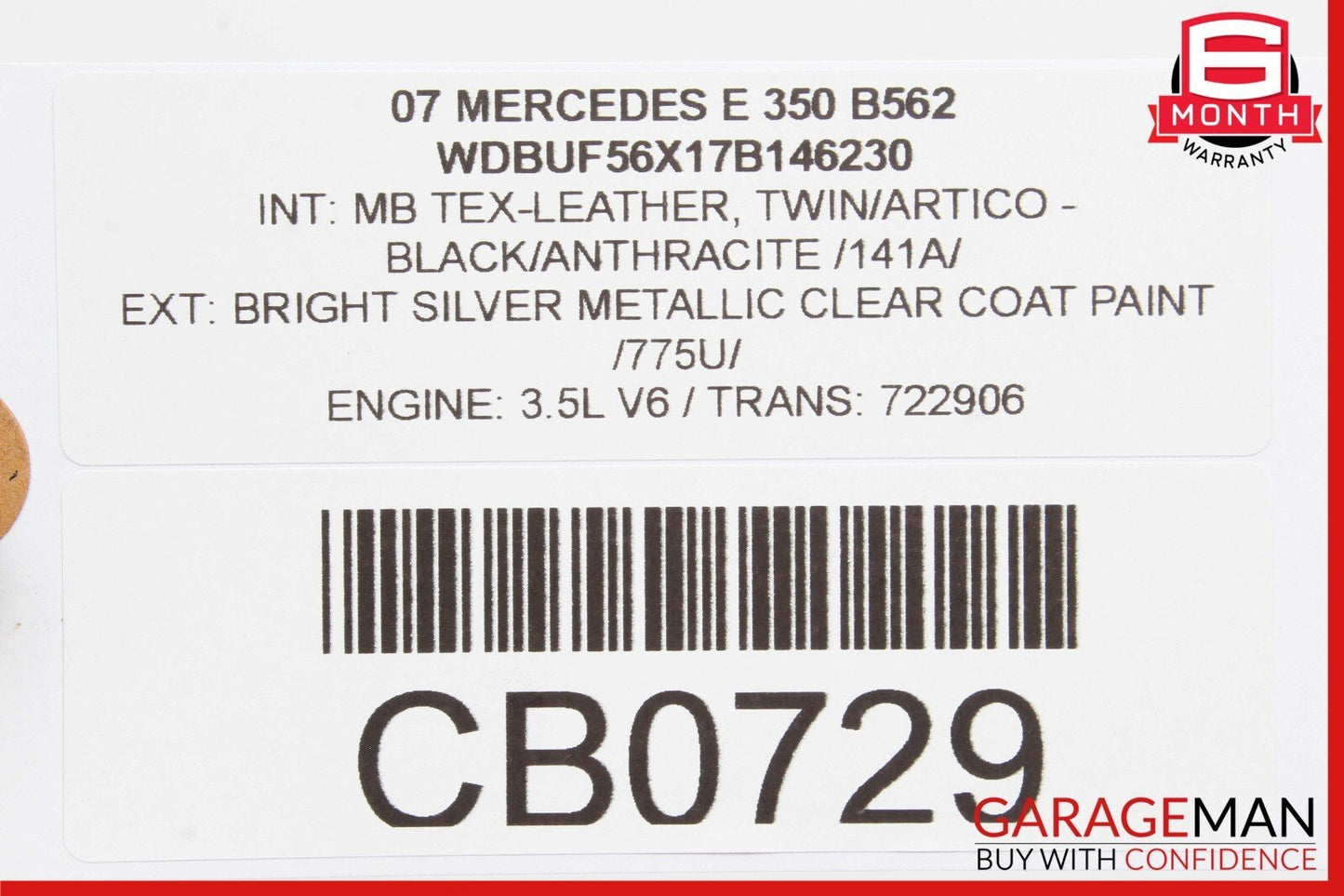 05-12 Mercedes R171 SLK300 ML350 E350 V6 Engine Coolant Motor Water Pump Assy
