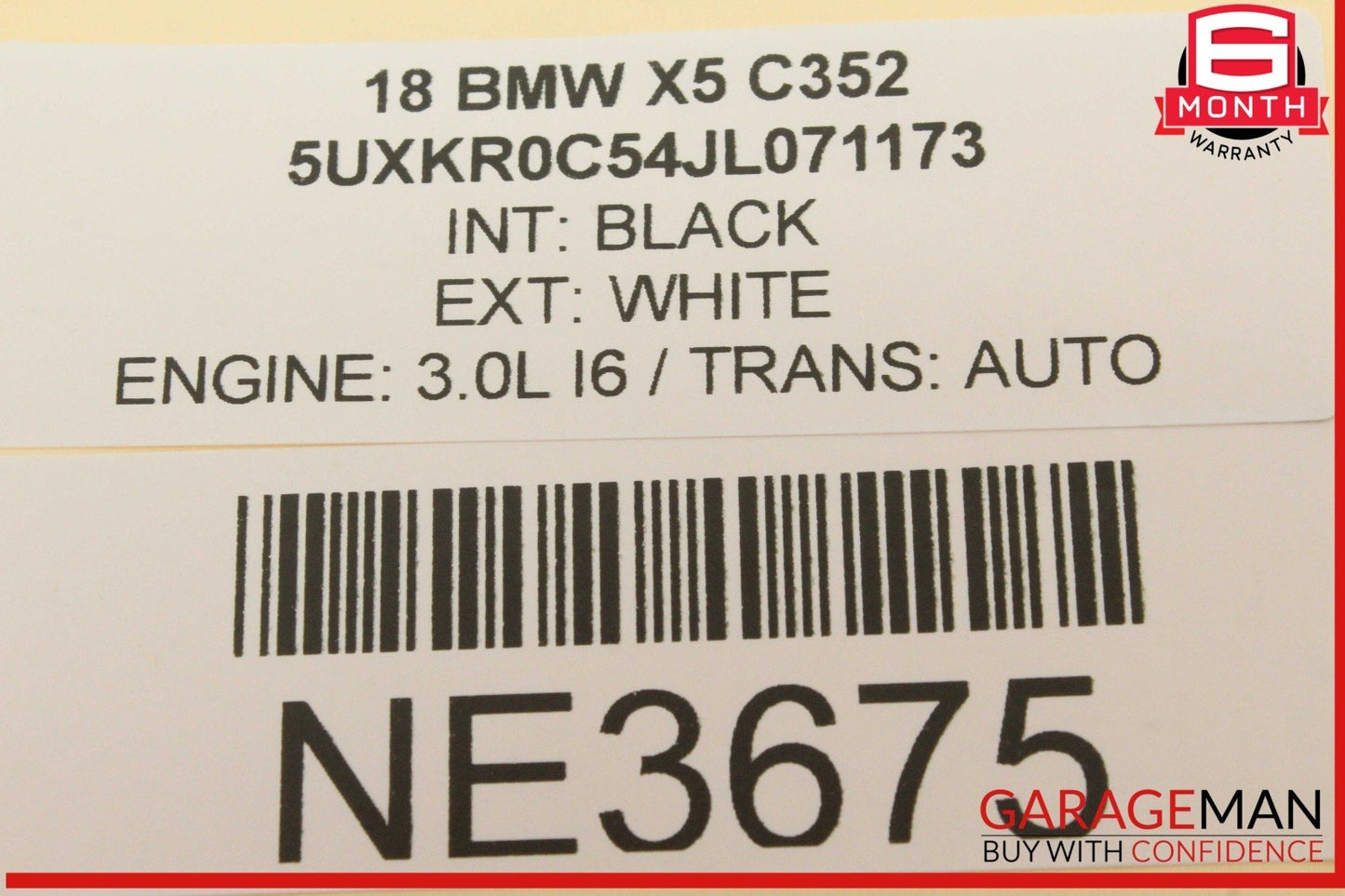 14-18 BMW X5 F15 X3 X4 X6 Right Passenger Side Window Regulator Motor OEM