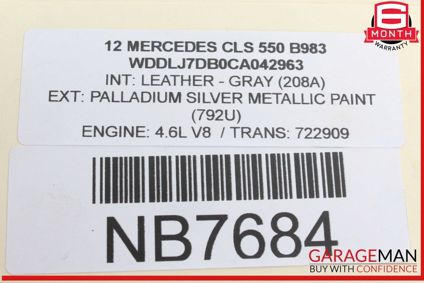 11-18 Mercedes W218 CLS550 4.7L V8 Left Side Turbocharger Turbo Charger Manifold
