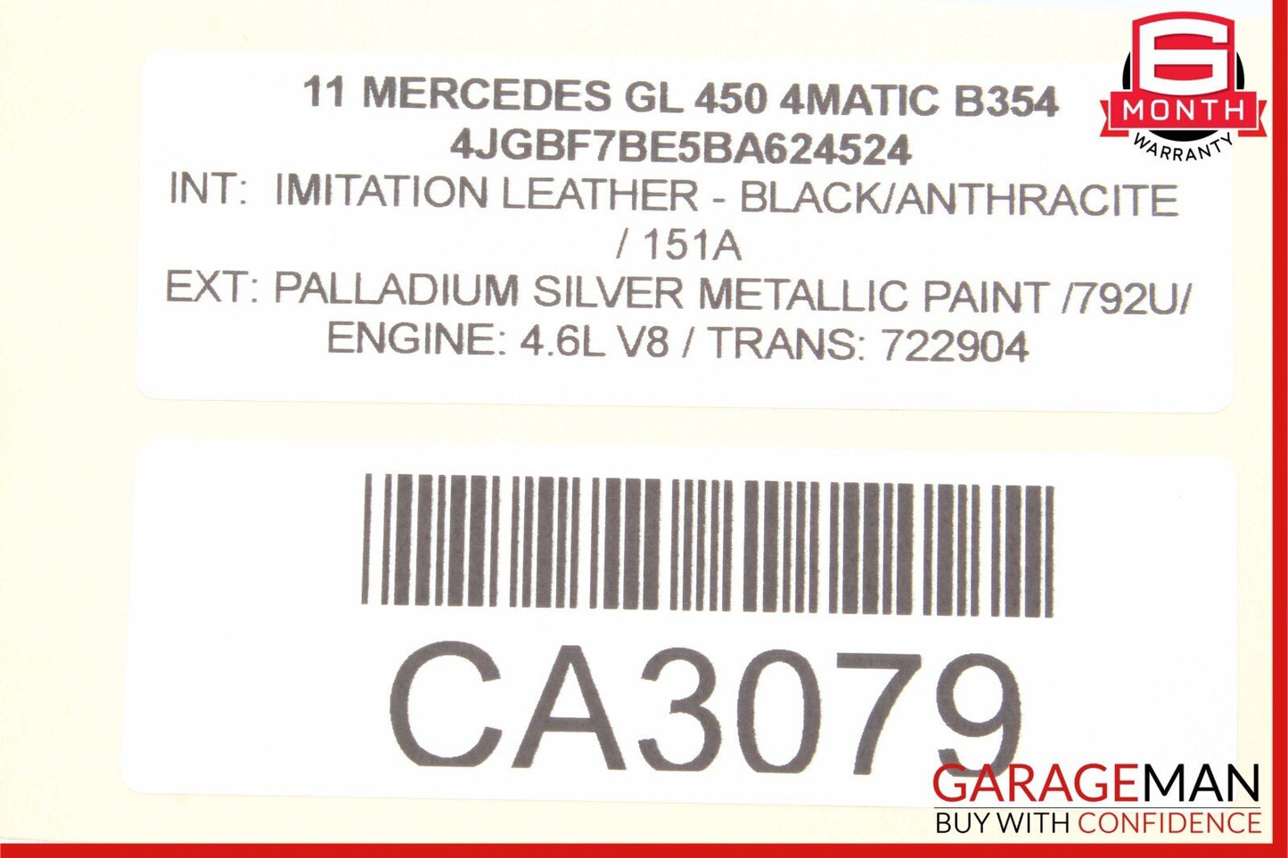09-13 Mercedes GL350 ML550 R350 Right / Left Headrest Screen Monitor Display OEM