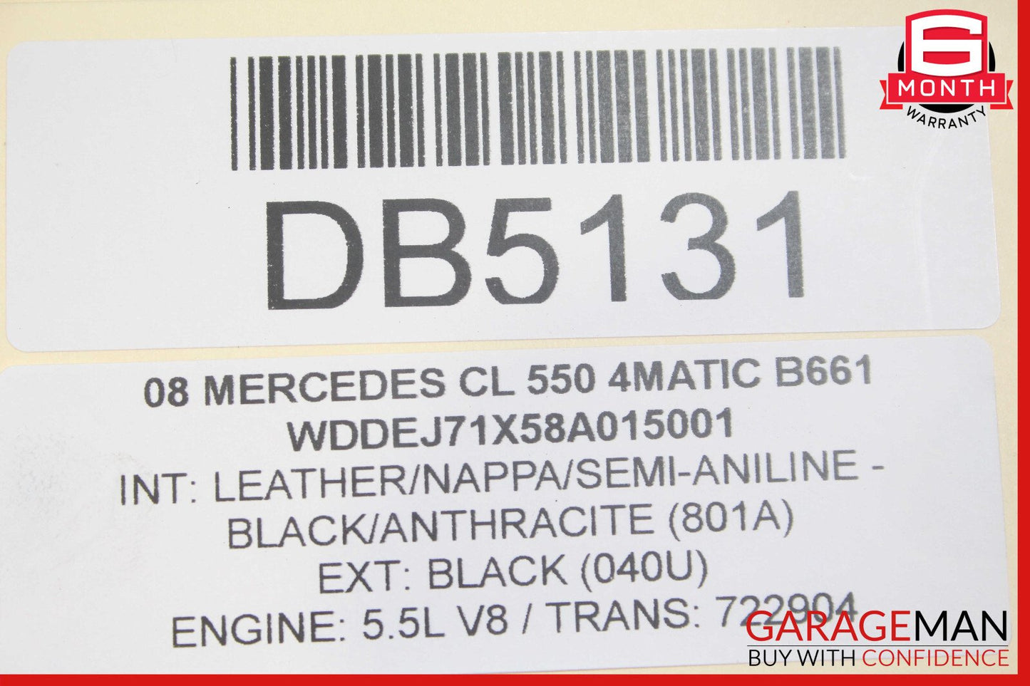 07-14 Mercedes W216 CL550 S550 Front Bumper Reinforcement Impact Bar OEM