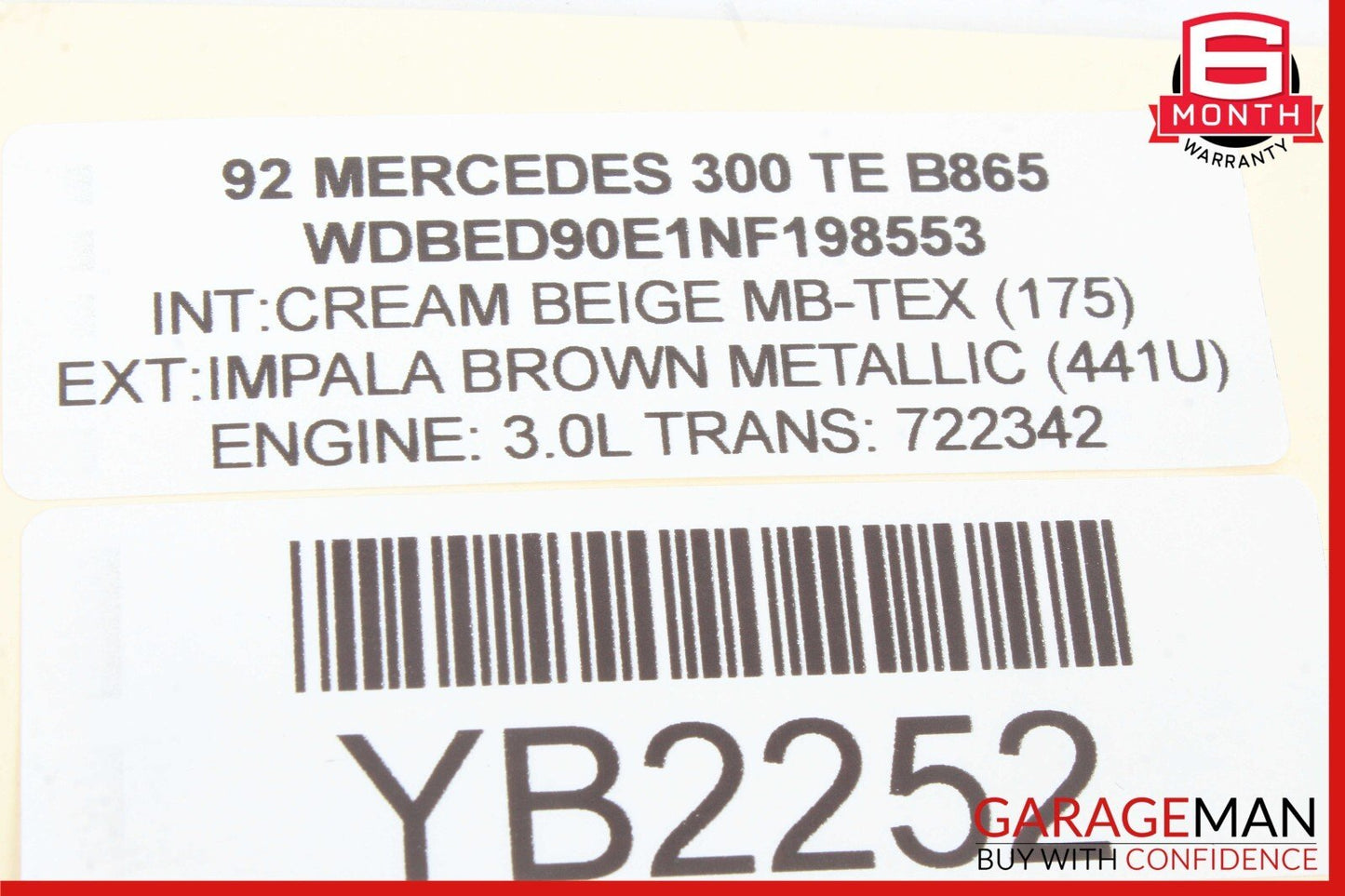 90-93 MERCEDES W124 300E 300TE ECU ECM COMPUTER 0115452732