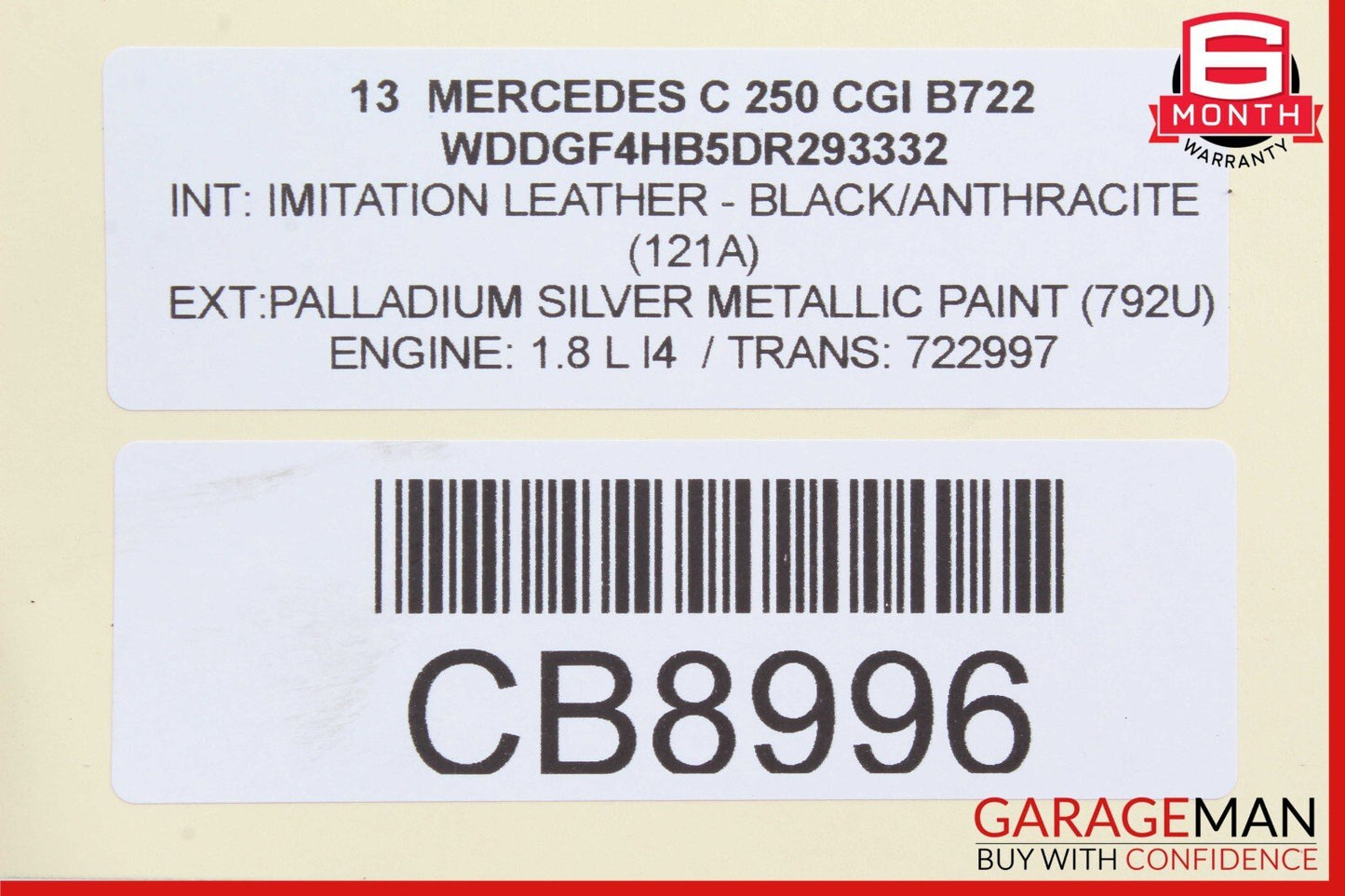 12-15 Mercedes W204 C250 SLK250 M271 1.8L Turbo Turbocharger IHI 2710903680 OEM