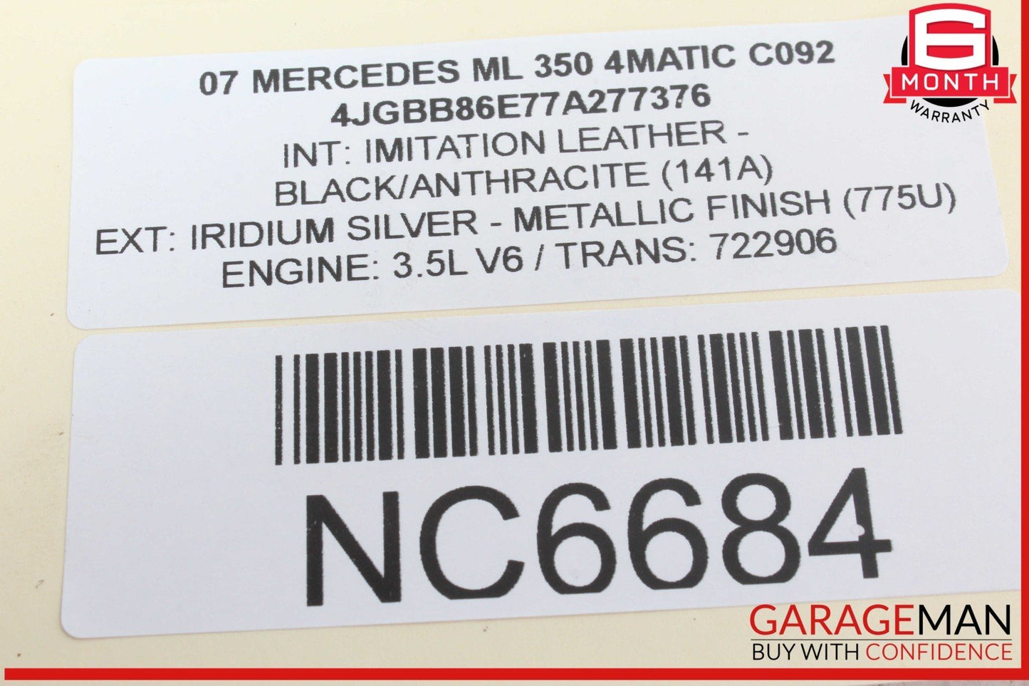 05-12 Mercedes W164 ML350 MATIC R350 Engine Motor Coolant Water Pump Assembly
