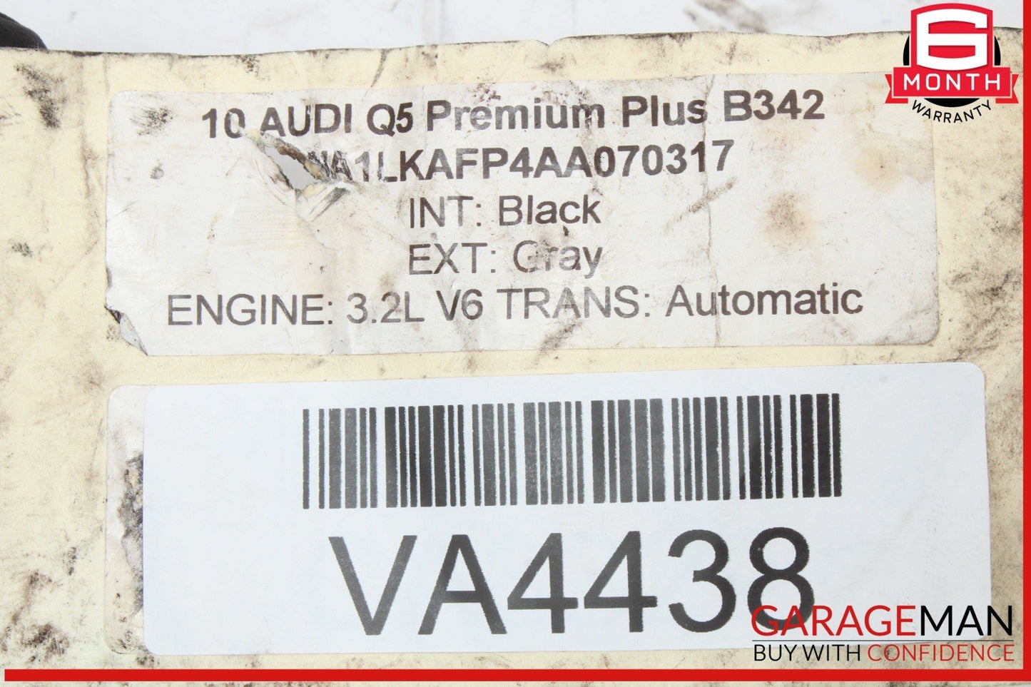 09-17 Audi Q5 SQ5 Front Right Passenger Side Brake Caliper 8R0105E OEM