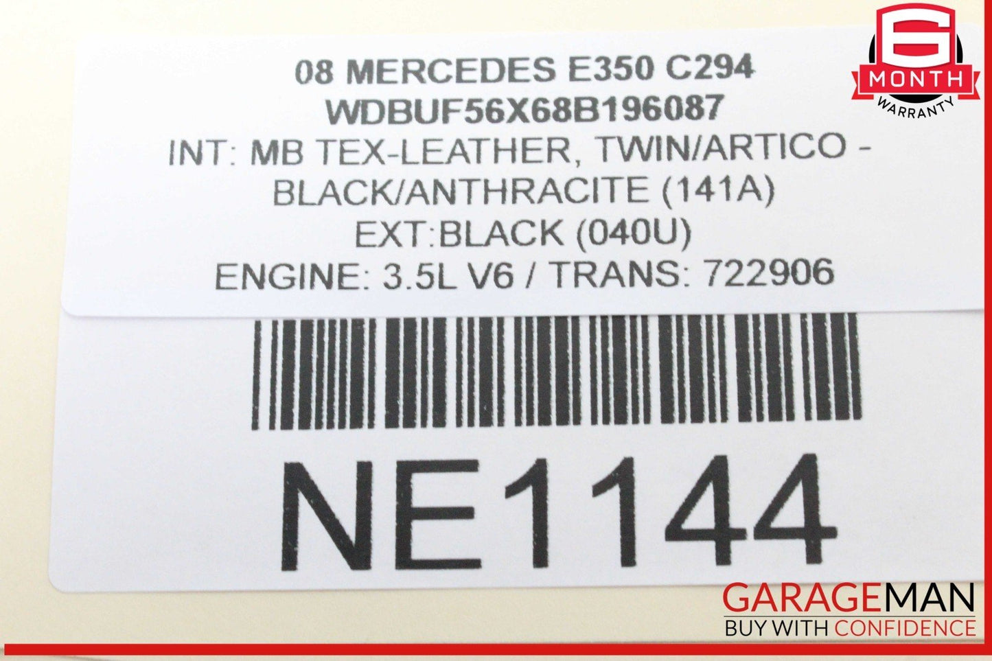 03-09 Mercedes W211 E350 Glove Box Storage Compartment Lock Button 2116800184