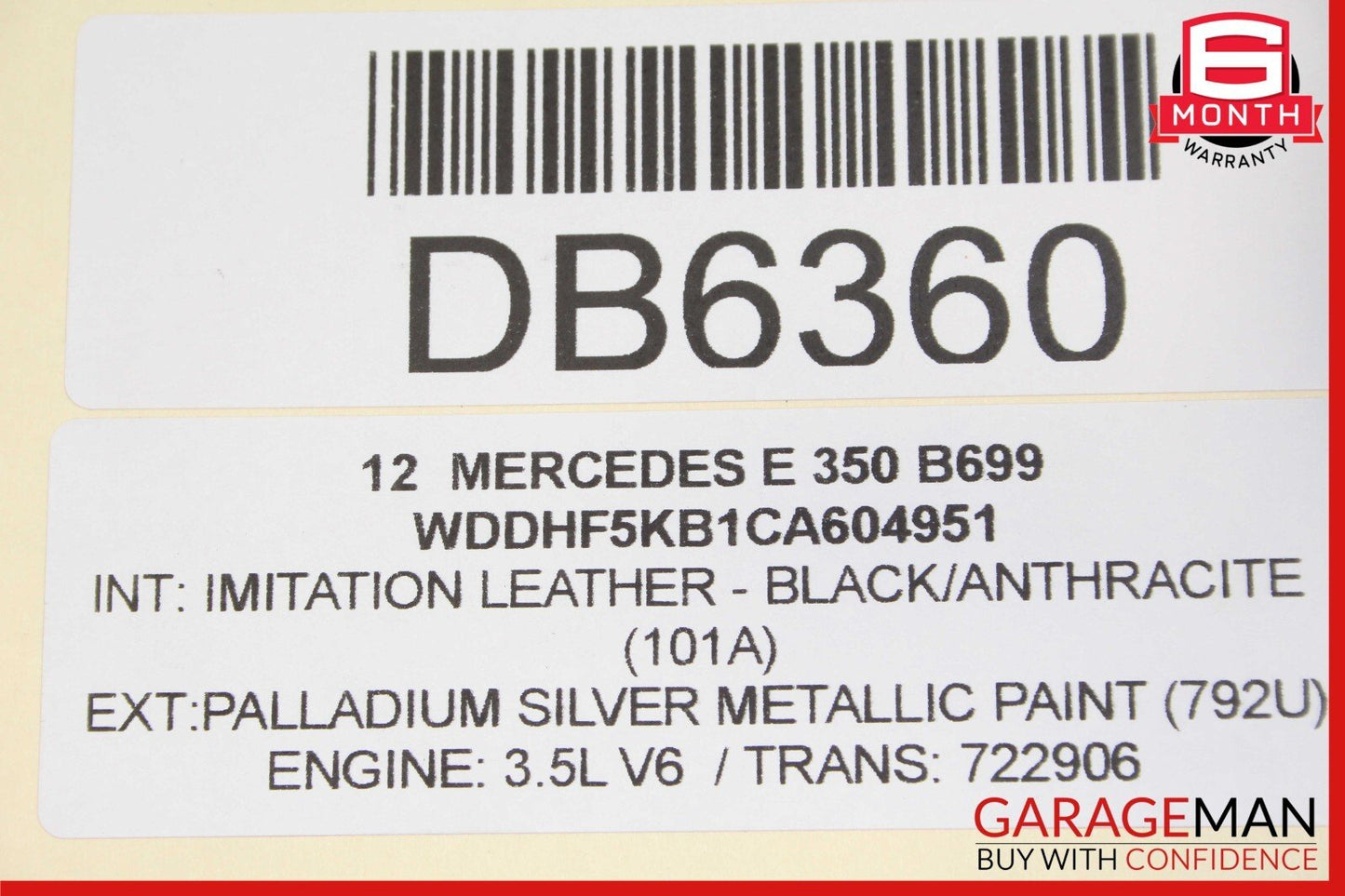 10-13 Mercedes W212 E350 E400 Front Dashboard Dash Board Panel Trim Assy Black