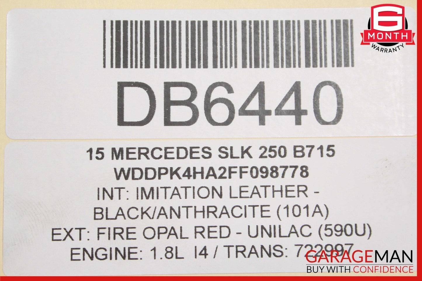 12-20 Mercedes R172 SLK250 SLK350 SLC300 Power Steering Rack & Pinion Assy RWD