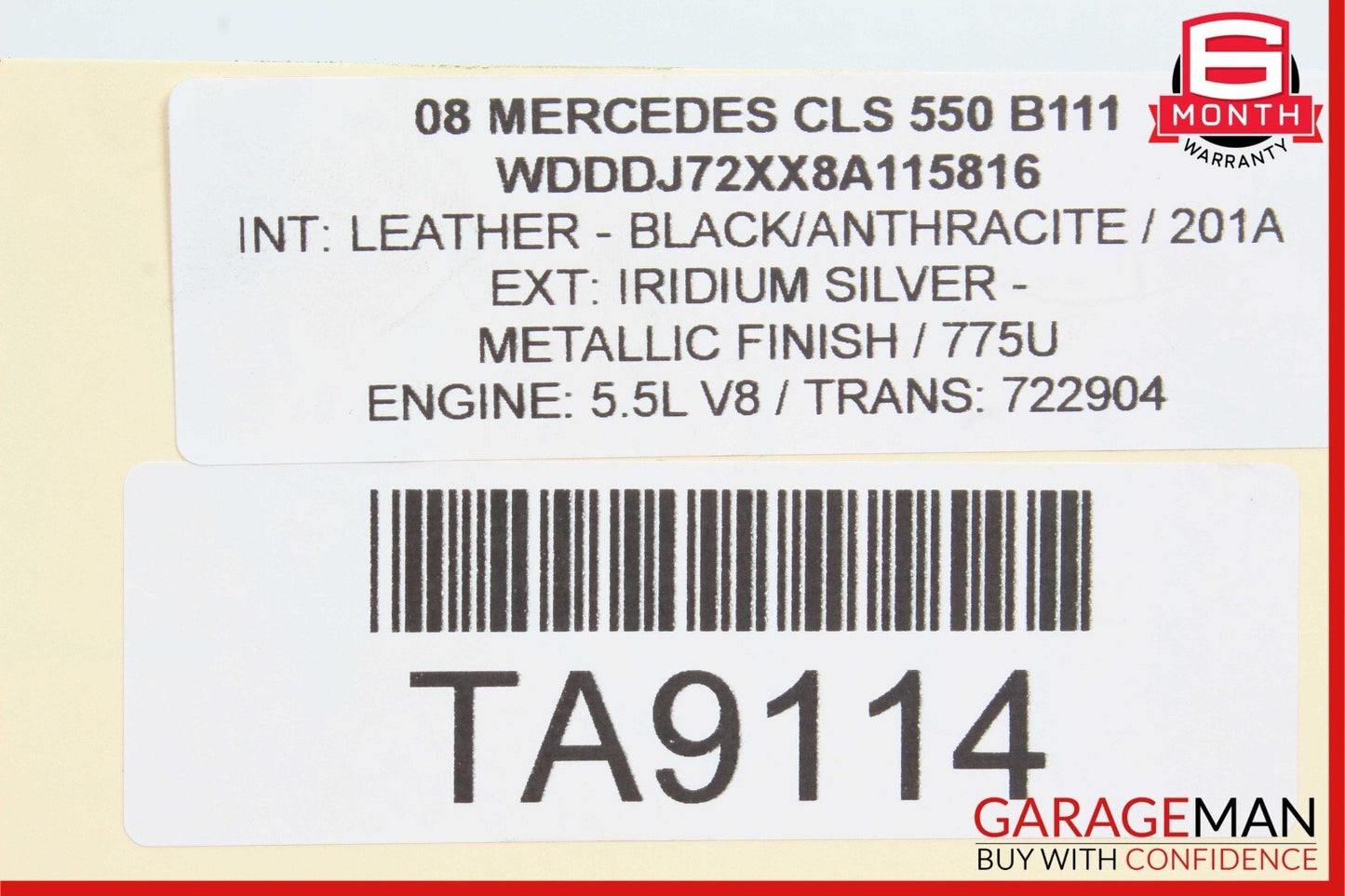 03-11 Mercedes W219 CLS550 E550 RWD Front Right Lower Rearward Control Arm