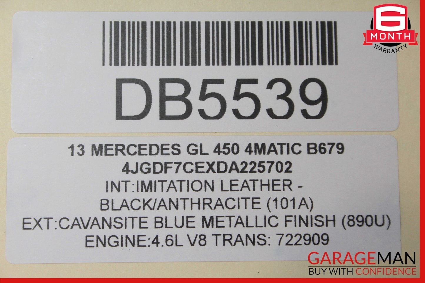 13-19 Mercedes X166 GL450 GLS550 Baggage Luggage Roof Rack Rail Crossbar Set