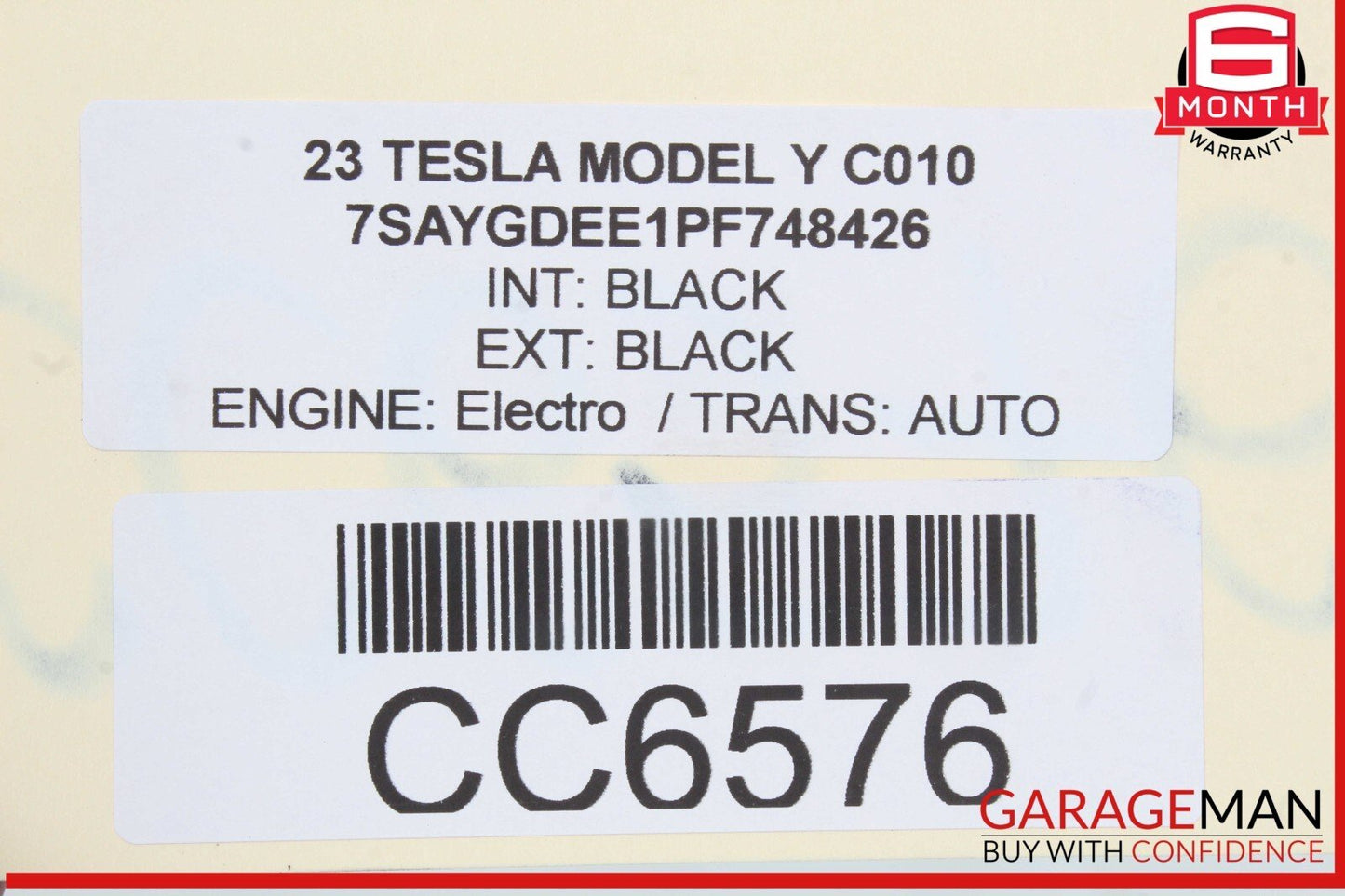 20-23 Tesla Model Y Rear Bumper Support Reinforcement Impact Crash Bar OEM