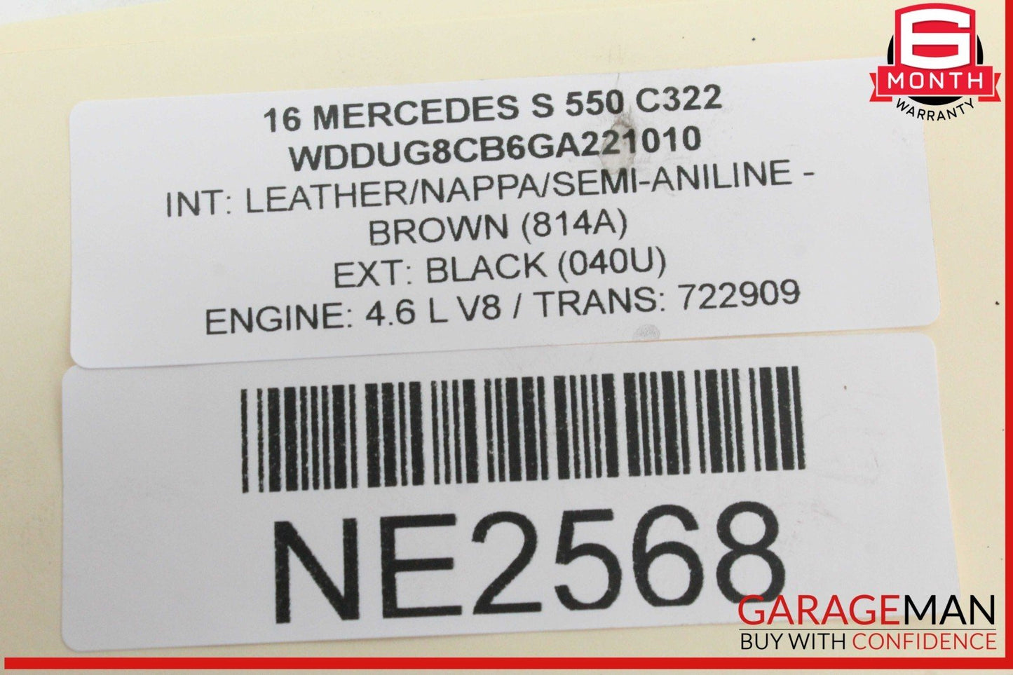 14-21 Mercedes W222 S550 Front Left Driver Side Brake Caliper Brembo OEM