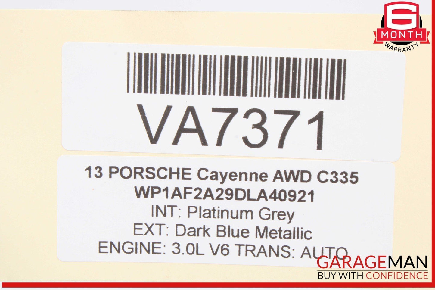 11-18 Porsche Cayenne 958 AWD Ignition Switch Module w/ Key 7PP905865F OEM