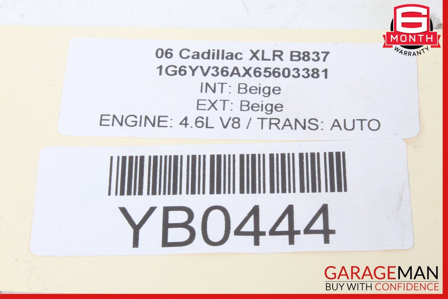 04-09 Cadillac XLR 4.6L V8 Alternator Generator 10440924 OEM
