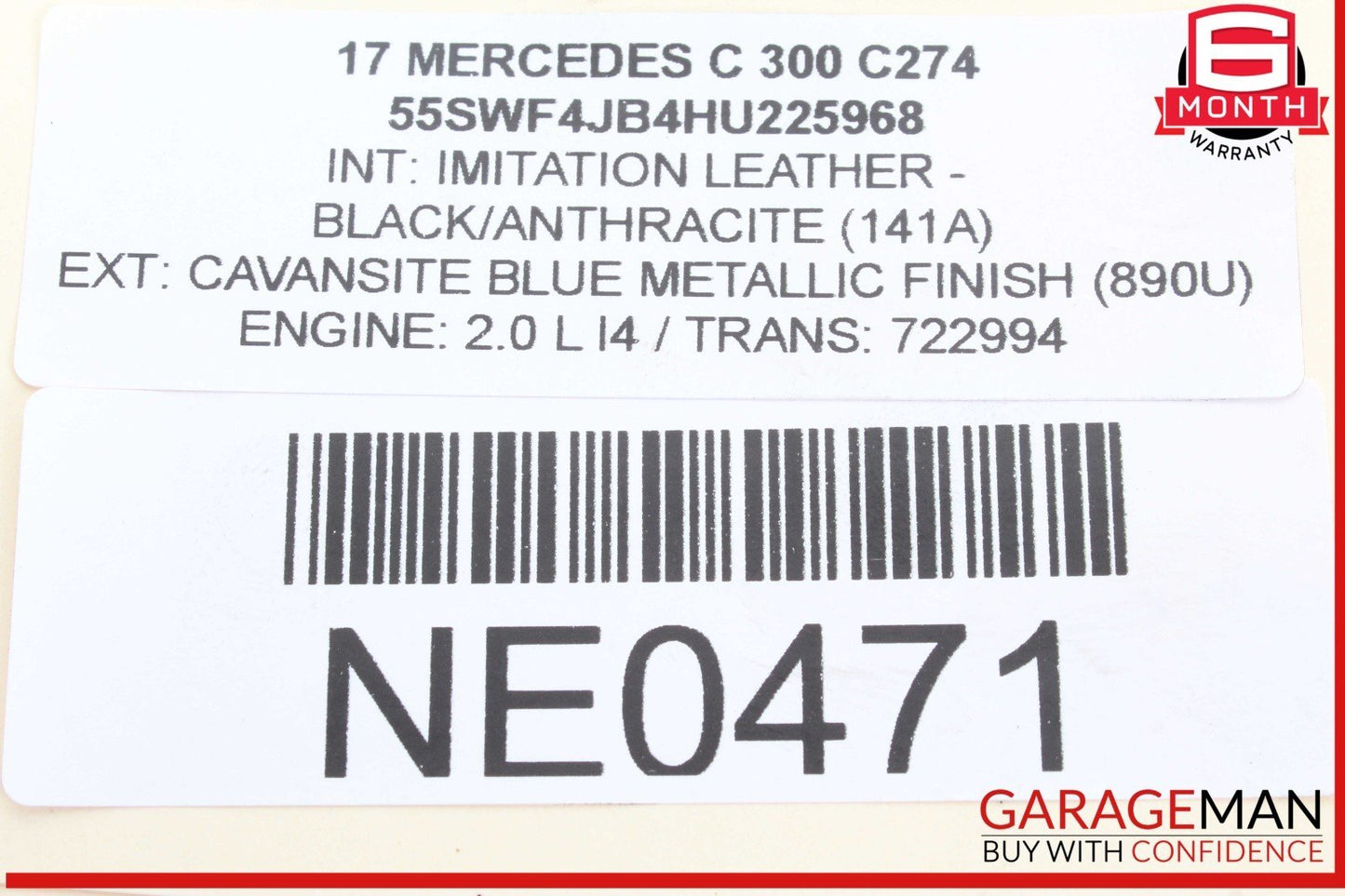 15-20 Mercedes W205 C300 C400 Windshield Washer Fluid Reservoir Bottle Tank OEM