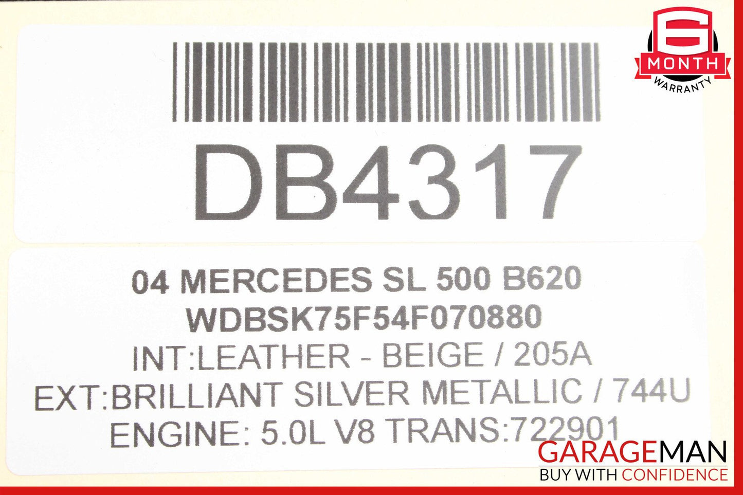 03-06 Mercedes R230 SL500 SL55 AMG Power Steering Rack And Pinion 2304600800 OEM