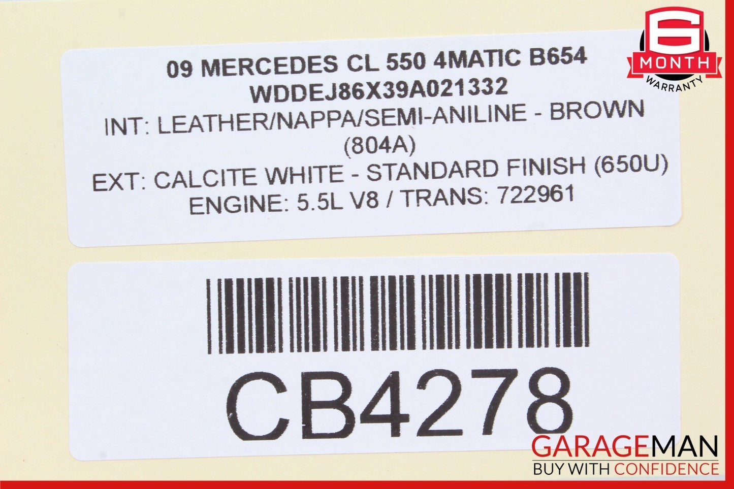 07-14 Mercedes W216 CL550 Center Console Dash Ashtray Ash Tray Trim Wood OEM