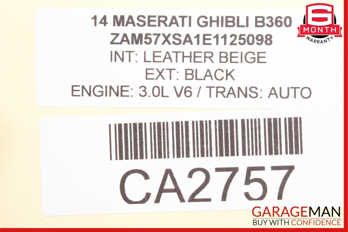 14-17 Maserati Ghibli Front Right Passenger Door Lock Latch Actuator Mechanism