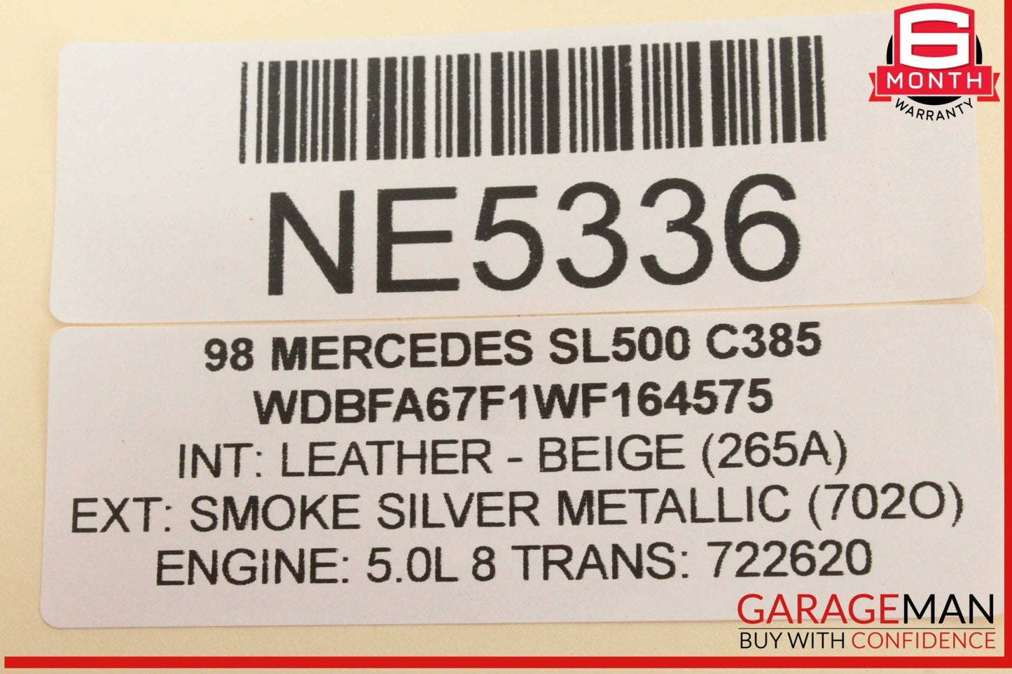 90-02 Mercedes R129 SL500 SL320 SL600 Steering Column Cruise Control Switch OEM