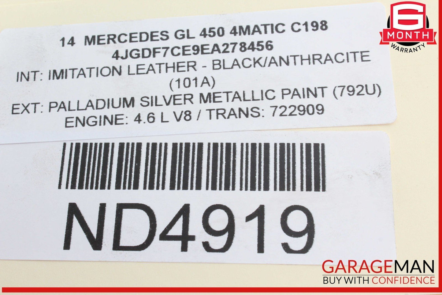 12-18 Mercedes X166 GL450 4MATIC Front Right/Left Engine Timing Chain Plate