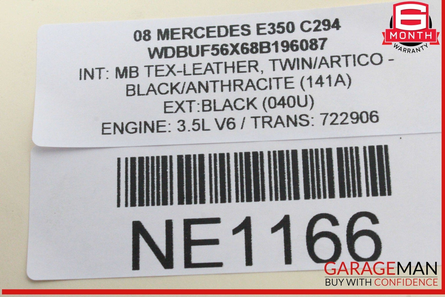 07-09 Mercedes W211 E350 Front Left Driver Side Seatbelt Seat Belt Retractor OEM