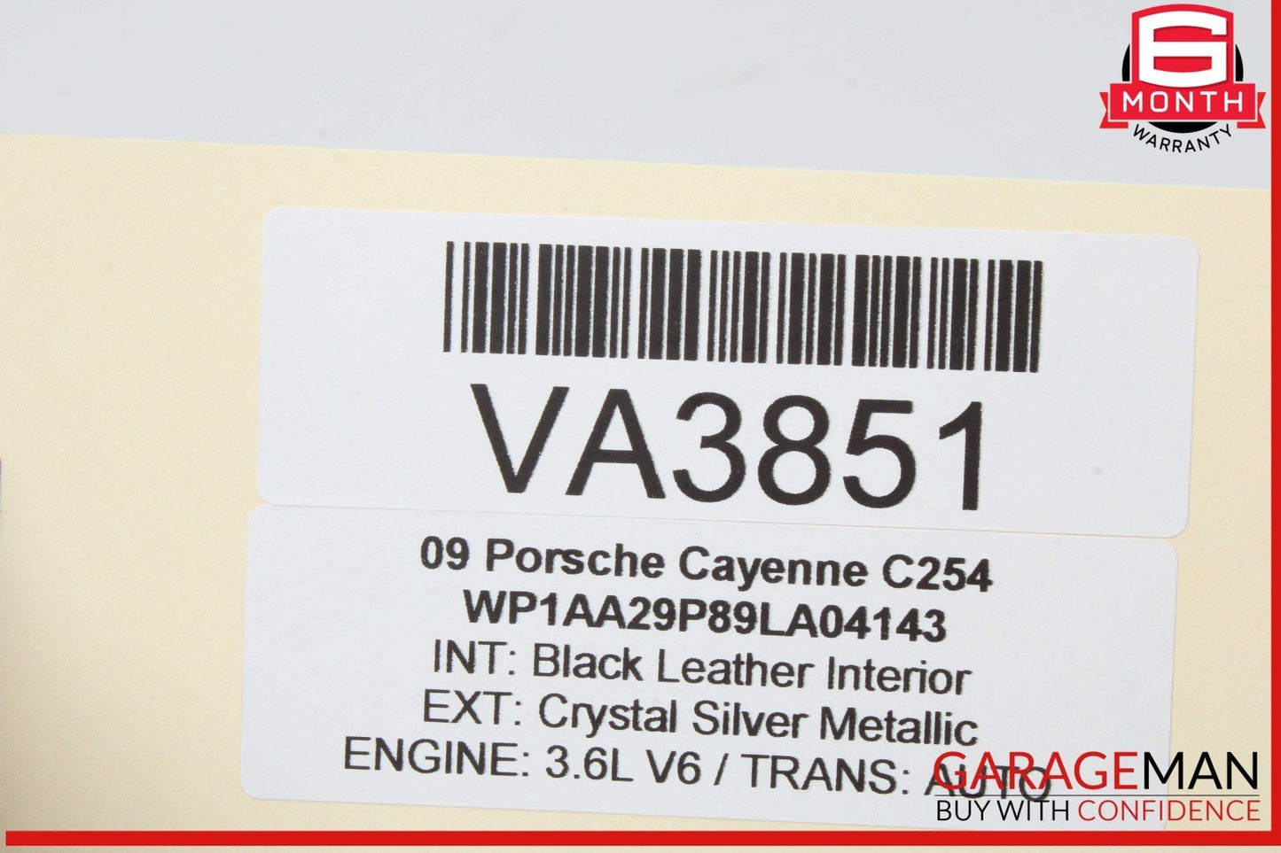 03-10 Porsche Cayenne 955 957 Front Left Driver Side Window Regulator Motor OEM