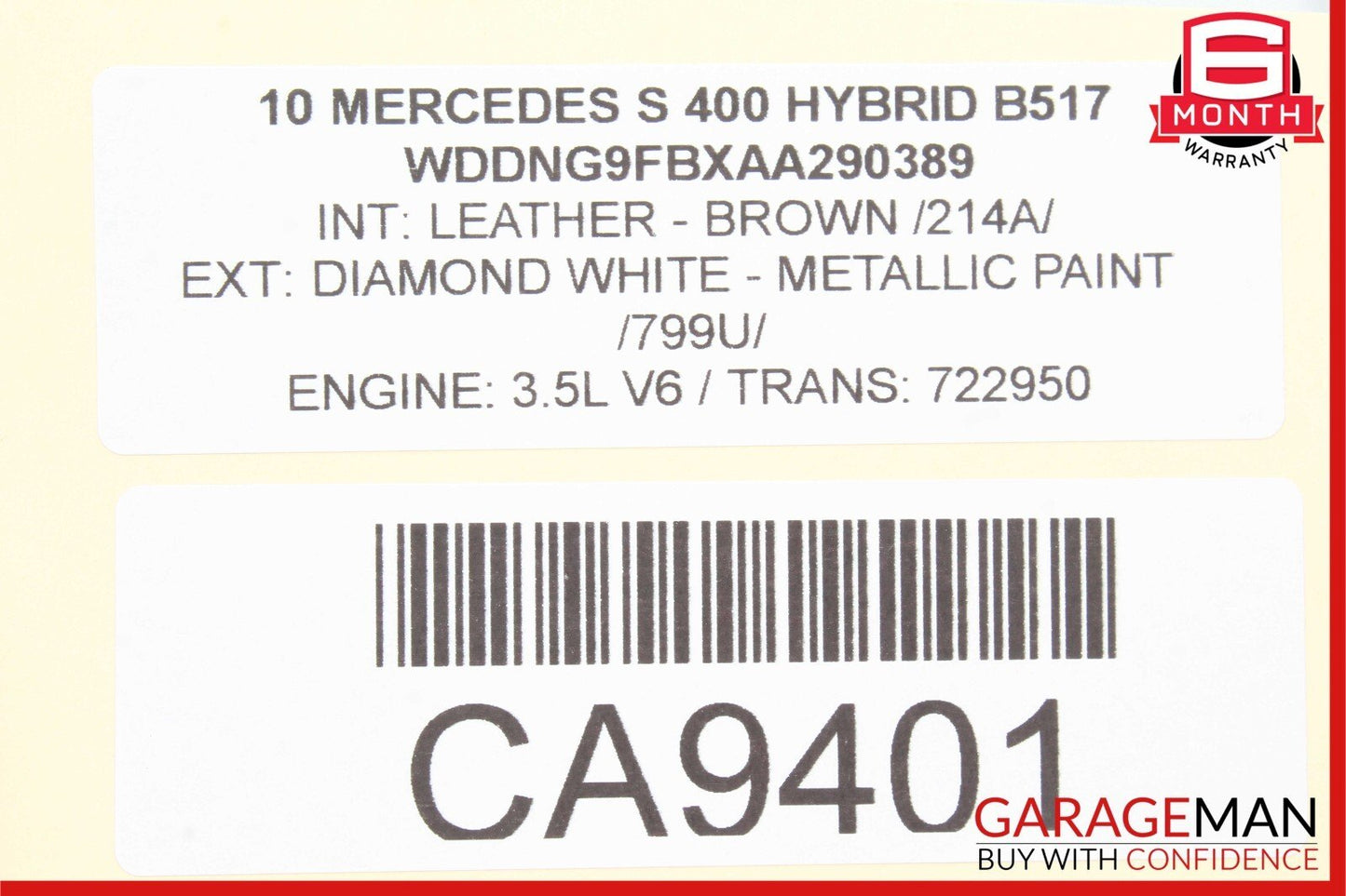 07-13 Mercedes W221 S400 S550 Rear Left Door Lock Latch Actuator Keyless Go OEM